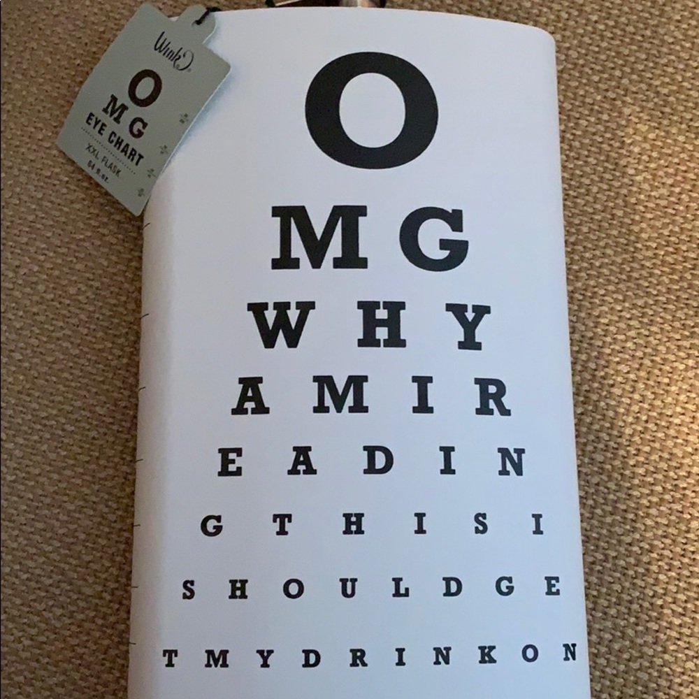 Eye chart flask NWT - Picture 9 of 9